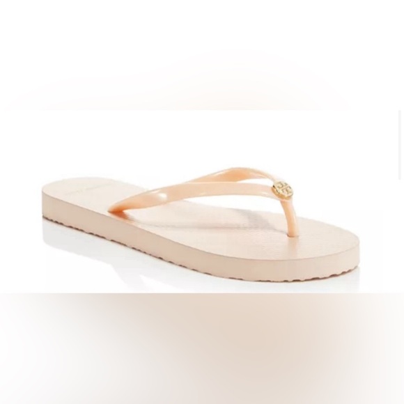 NWT RARE Summer Spring Beach Minimalist Authentic Tory Burch Solid Flip Flop